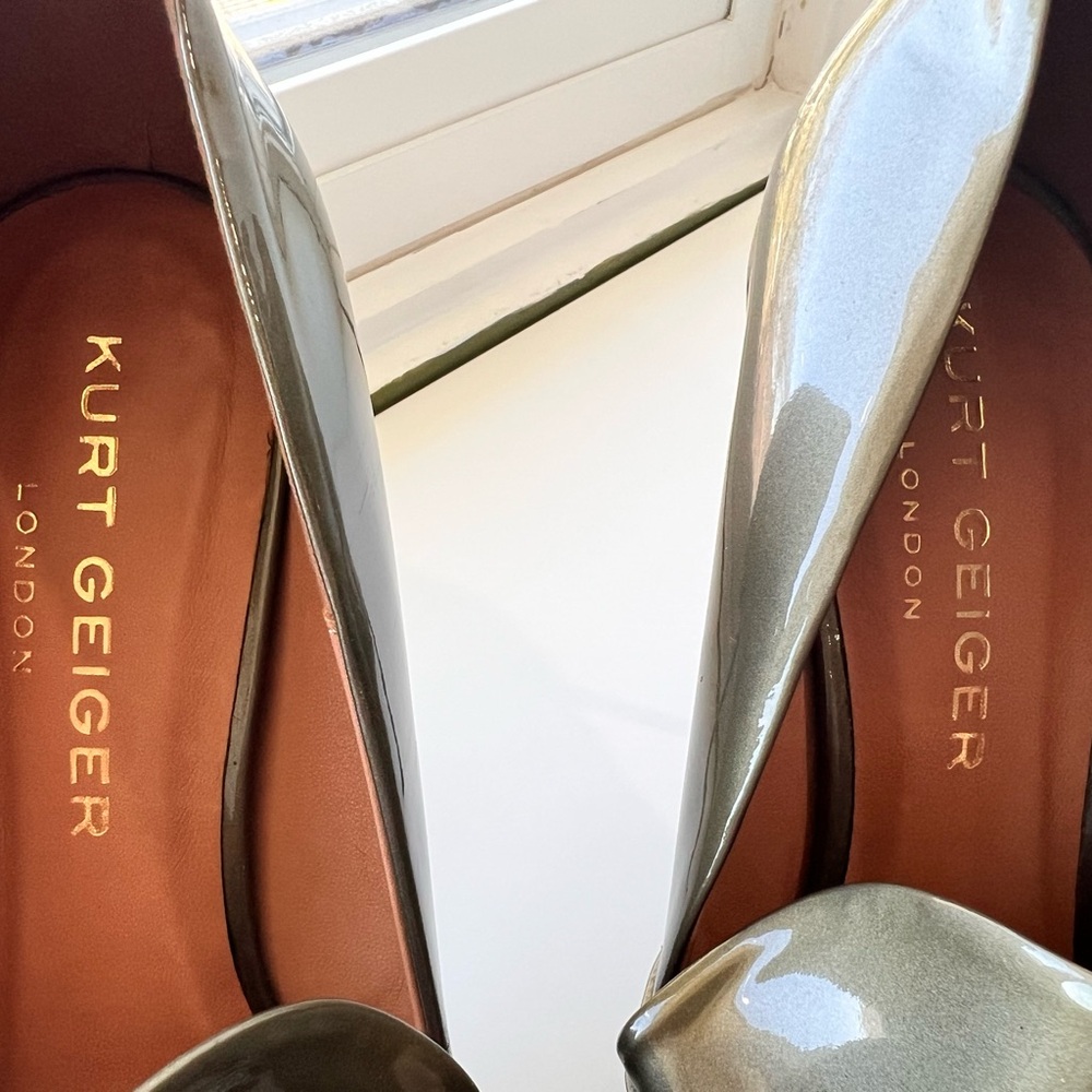 Kurt Geiger London Bond Women's Gray Tassel Heels 37 - Picture 8 of 16